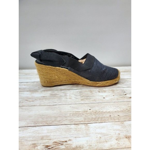 Lauren Ralph Lauren Closed-Toe SlingBack Wedge Sandals‎ Size 8 - Picture 6 of 9